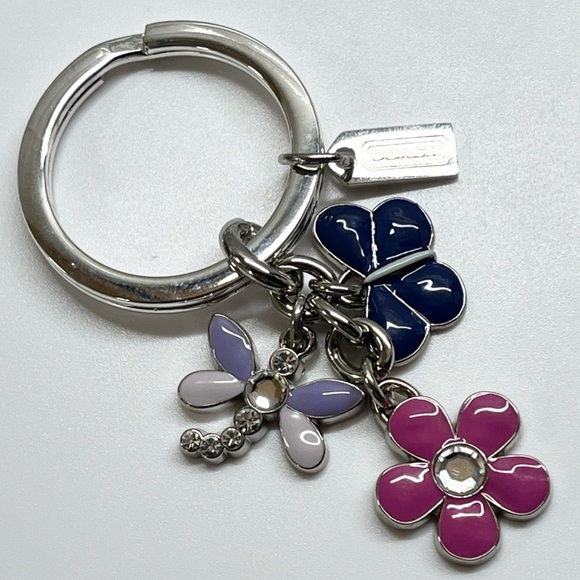 Coach Accessories - Coach Flower Garden Key Fob Bag Charm NWOT